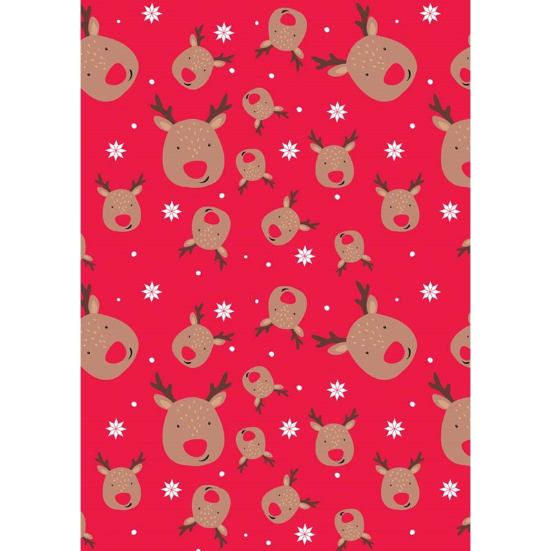 Single 4m Cute Christmas Design Kids Gift Wrap Roll