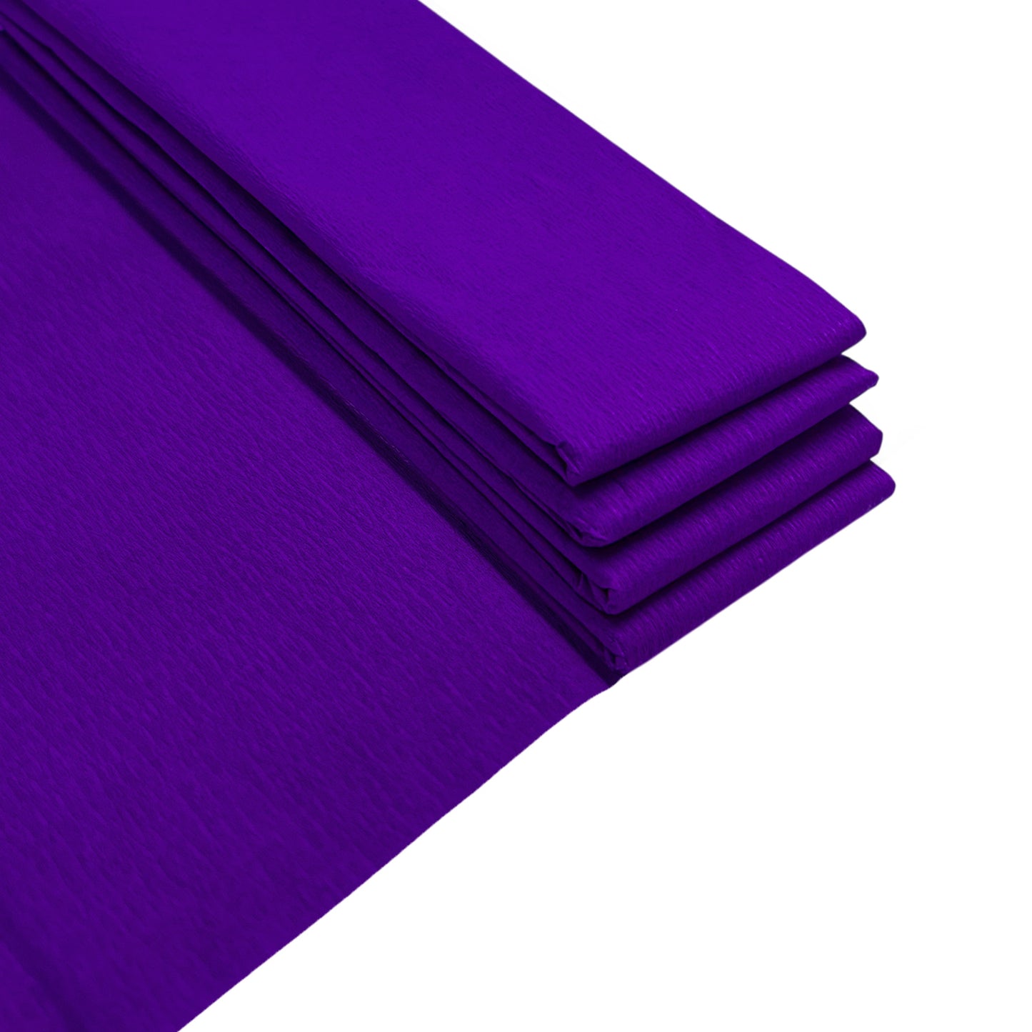 Pack of 5 Purple Crepe Paper Sheets 50cm x 2m 17GSM 35% Stretch Craft Paper