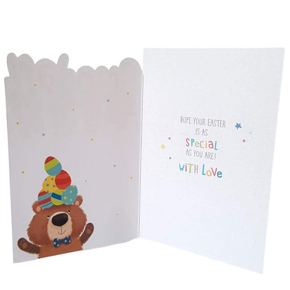 Grandad Just For you Adorable Bears With Eggs Easter Card