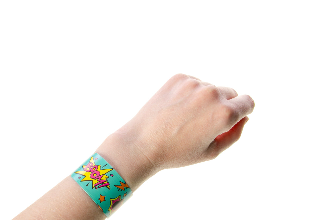 Pack of 12 Superhero Snap Bracelets