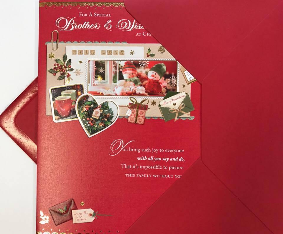 Brother & Sister-in-law - Nice Verse Both Of You Couple Christmas and New Year Card
