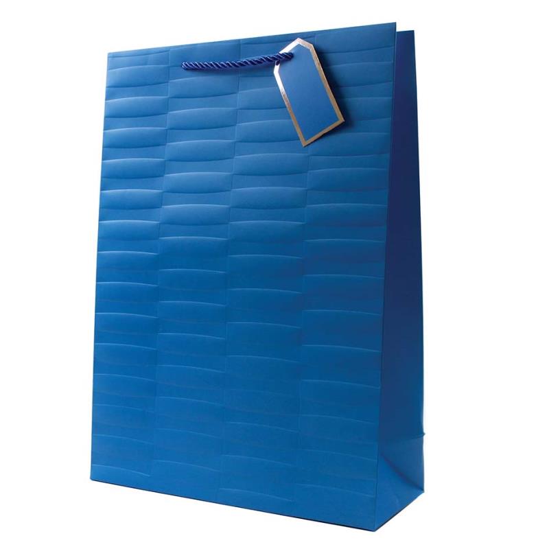 Pack of 12 Embossed Bright Coloured Extra Large Gift Bags