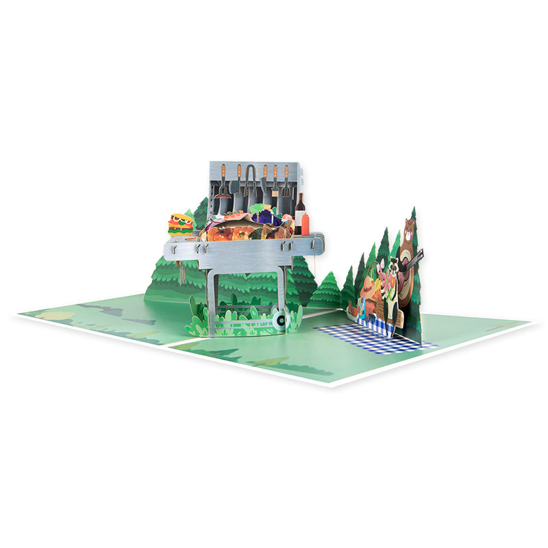 Grill & Chill 3D Barbecue Pop Up Card