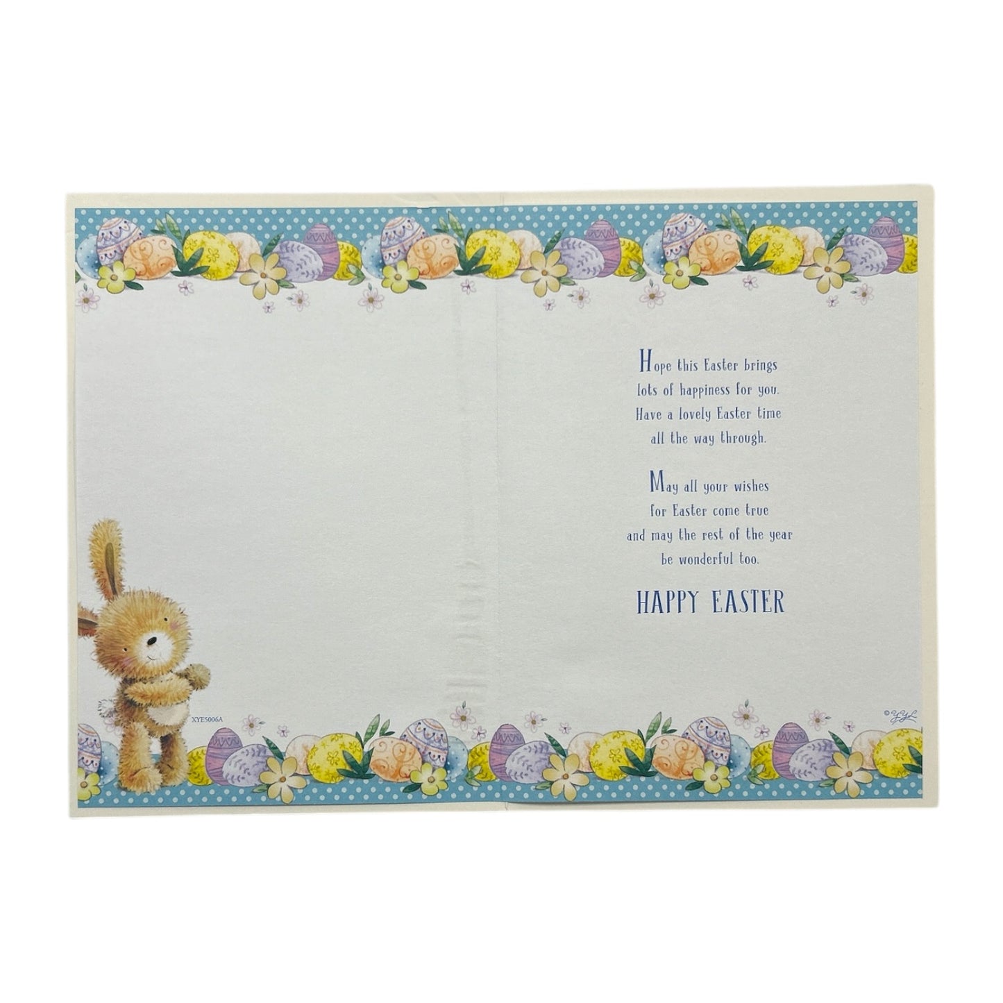 To A Special Son Rabbit With Gift And Eggs Design Easter Card