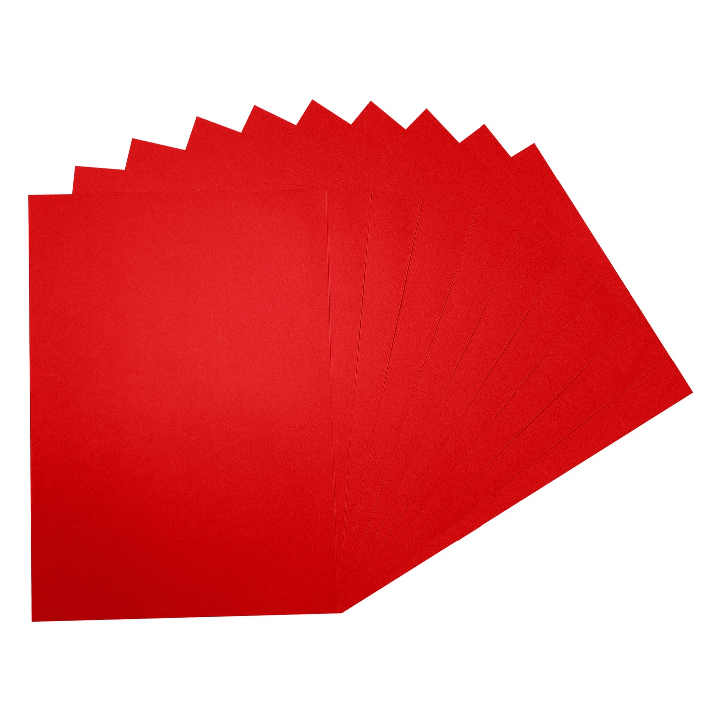 Pack of 20 A2 Bristol Board Red Colored Craft Papers 230gsm