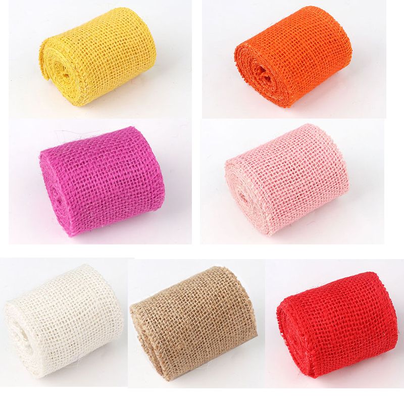 Single Coloured Linen Braided Rope 1m x 6cm