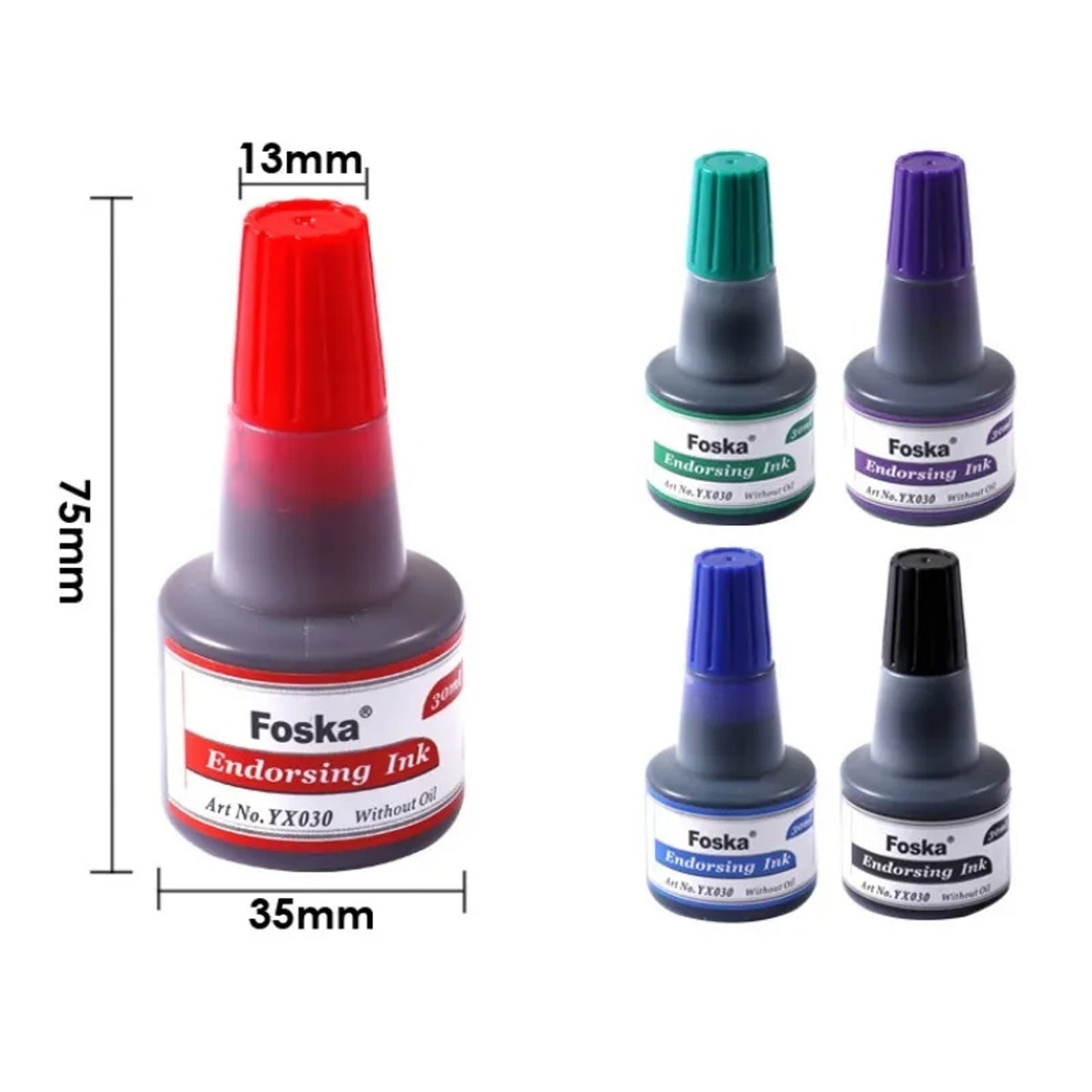30ml Red Endorsing Ink