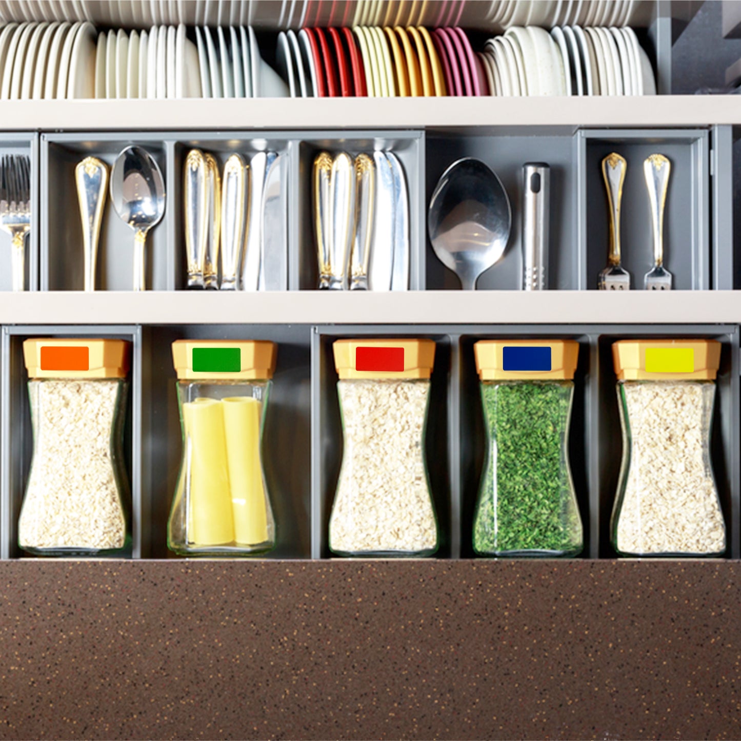 Pack of 24 Fluorescent Red 25x50mm Rectangular Labels - Adhesive Stickers