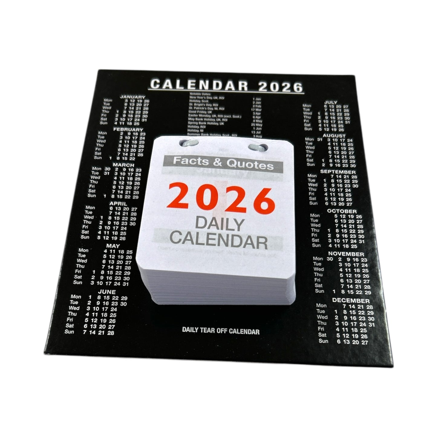 Janrax 2026 Daily Tear Off Desk Calendar