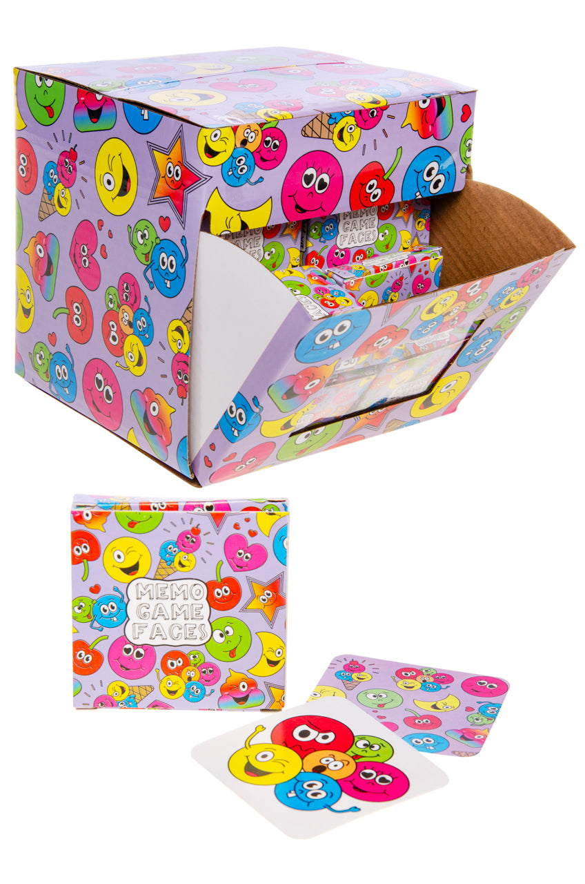 Pack of 12 Emotions Faces Mini Memory Games 28 Cards