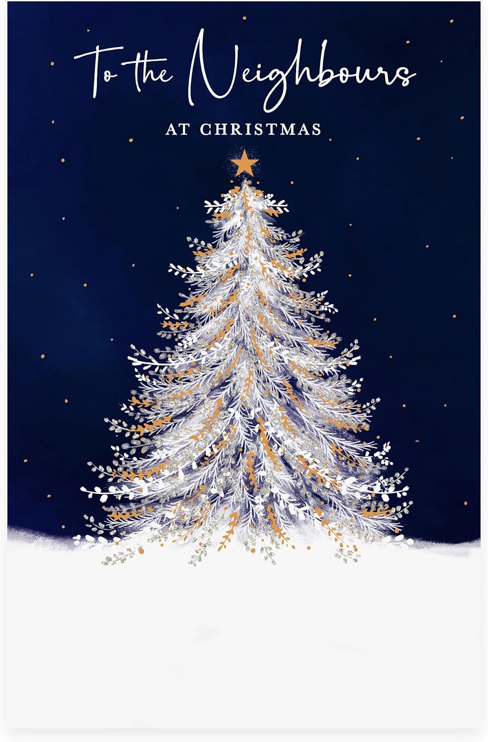 Tree Design Neighbours Christmas Card