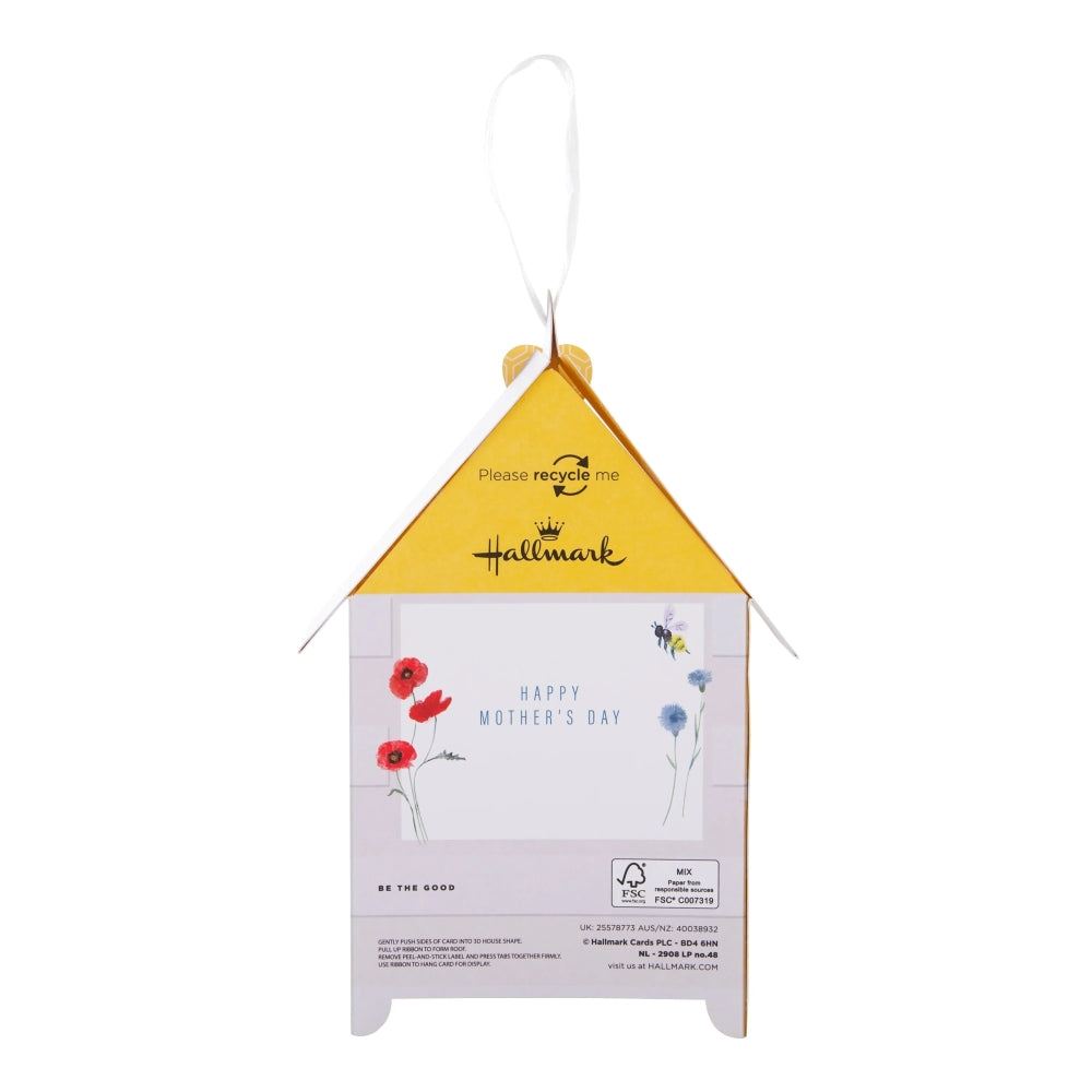 Traditional 3D Bee Hive Design Mum Mother's Day Card