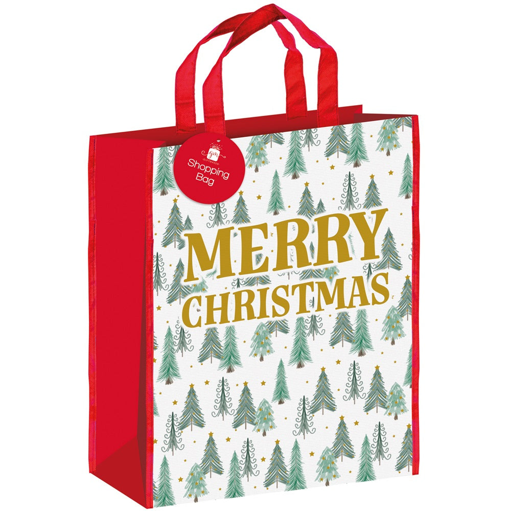Portrait Icon Design PP Non Woven Shopping Christmas Gift Bag