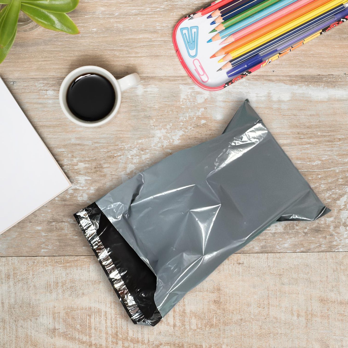 Pack of 50 Grey Mailer Poly Bag 304 x 406mm