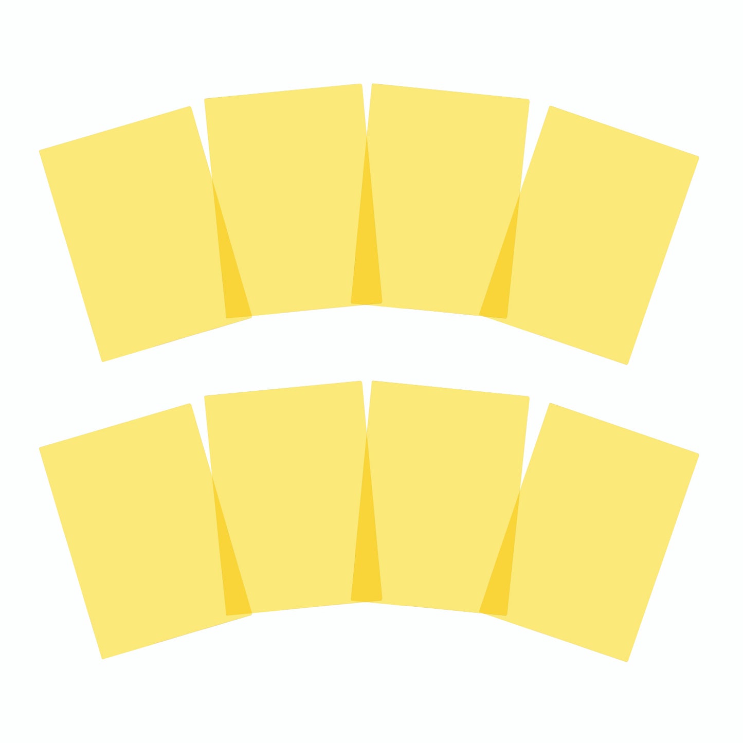 Pack of 24 A5 Plain Yellow Dyslexia Overlay Reading Sheets – PET Material, Rounded Corners