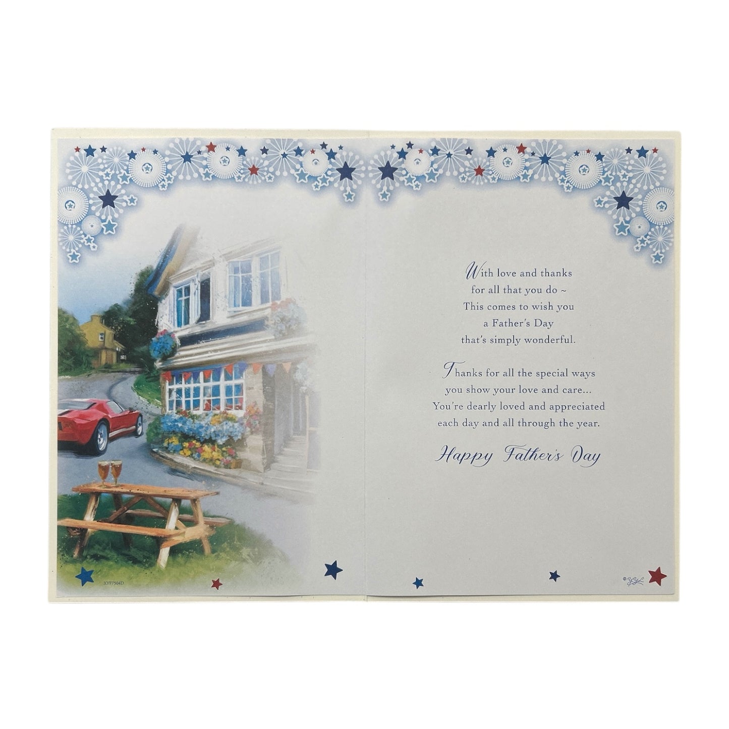 For A Special Dad Beautiful House Design Father's Day Card