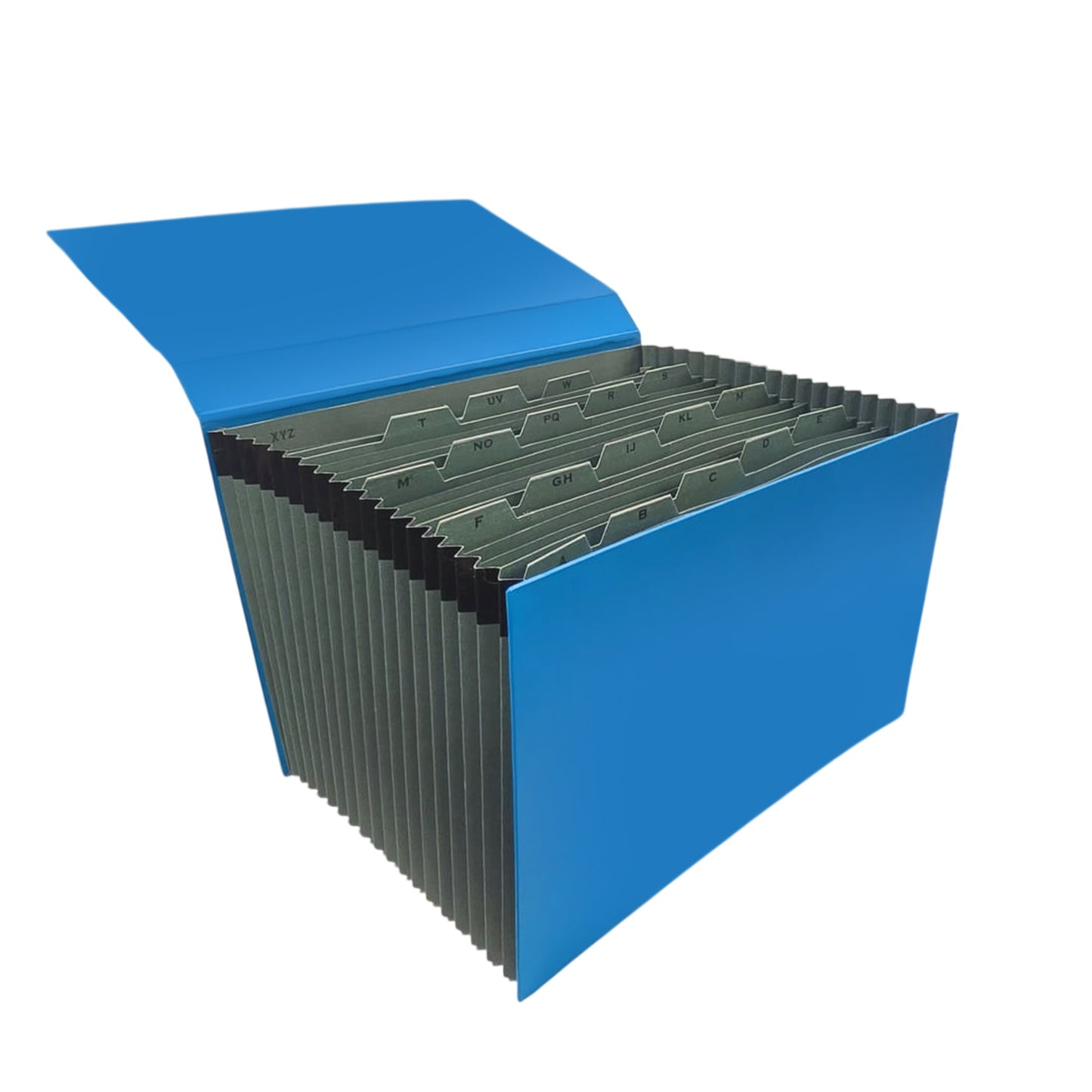 A4 Blue 15 Pocket Expanding File – A–Z Tabbed Dividers for Organised Multipurpose Document Storage