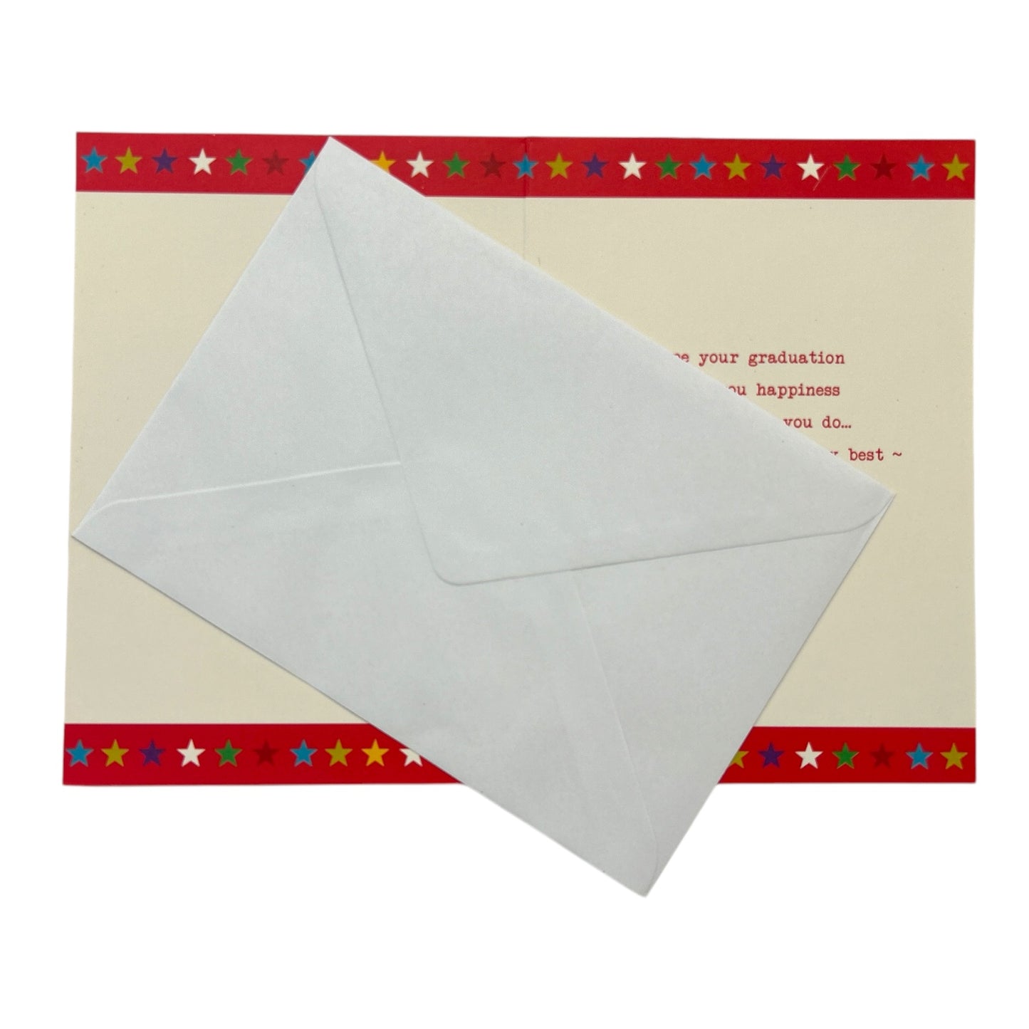 On Your Graduation Multi Stars Design Congratulations Card