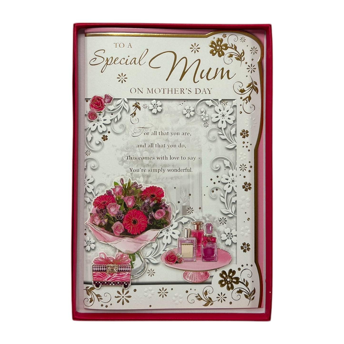 To A Special Mum Floral and Perfume Design Keepsake Mother's Day Boxed Card