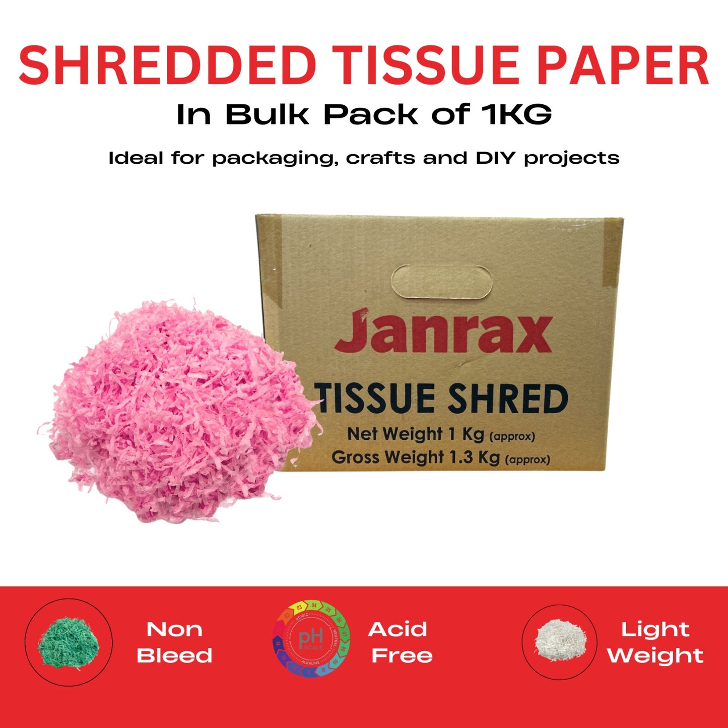 Navy Blue Tissue Shred 1kg