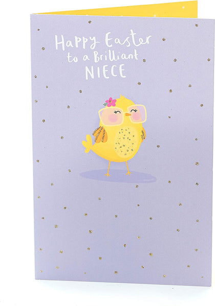 To A Brilliant Niece Chick Design Easter Card