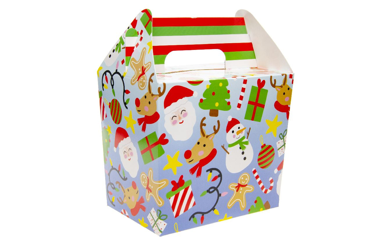 Pack of 12 Christmas Food Boxes 14 x 10 x 12cm