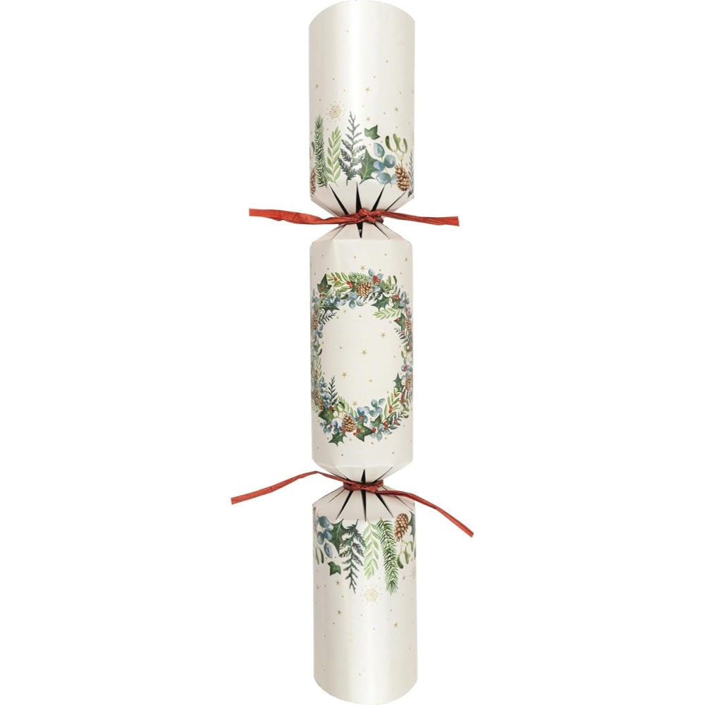Pack of 8 12" Traditional Foliage Design Christmas Crackers