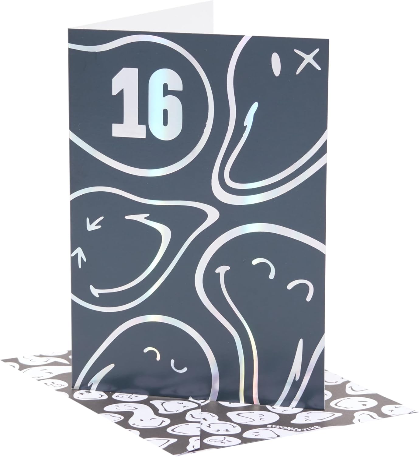 Smiley Face Design 16th Birthday Card