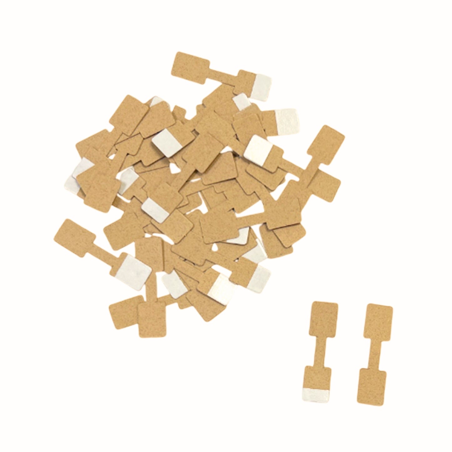 Pack of 500 Kraft Jewellery Tags 10x38mm