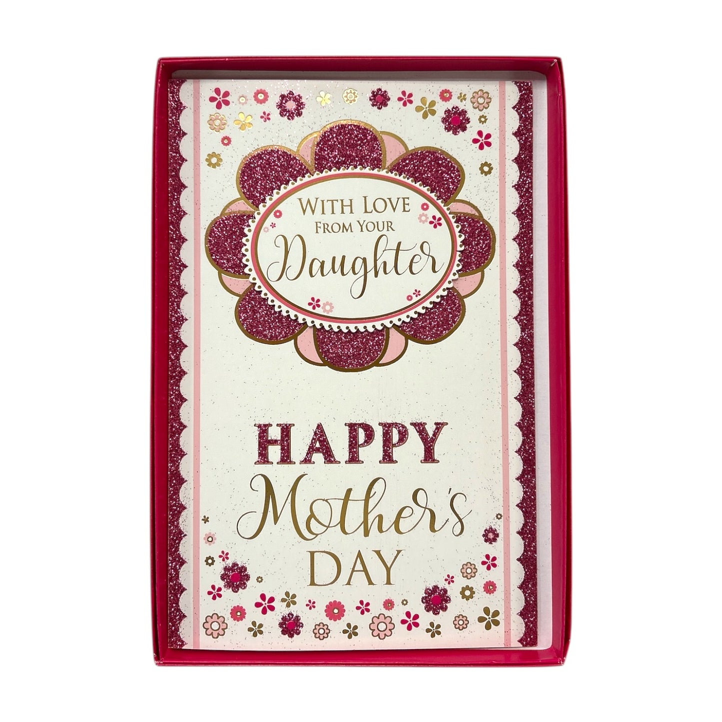 With Love From Your Daughter Flower Head Design Mother's Day Boxed Card