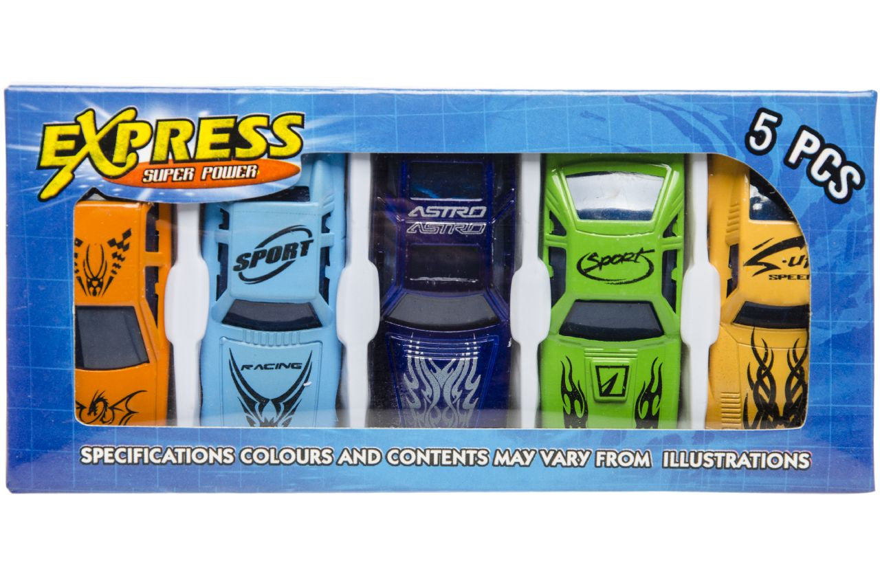 Box of 5 Pieces Cars