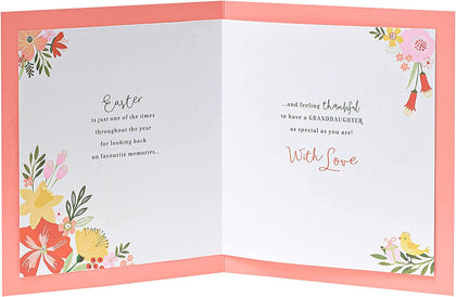 For A Lovely Granddaughter Floral Design Easter Card