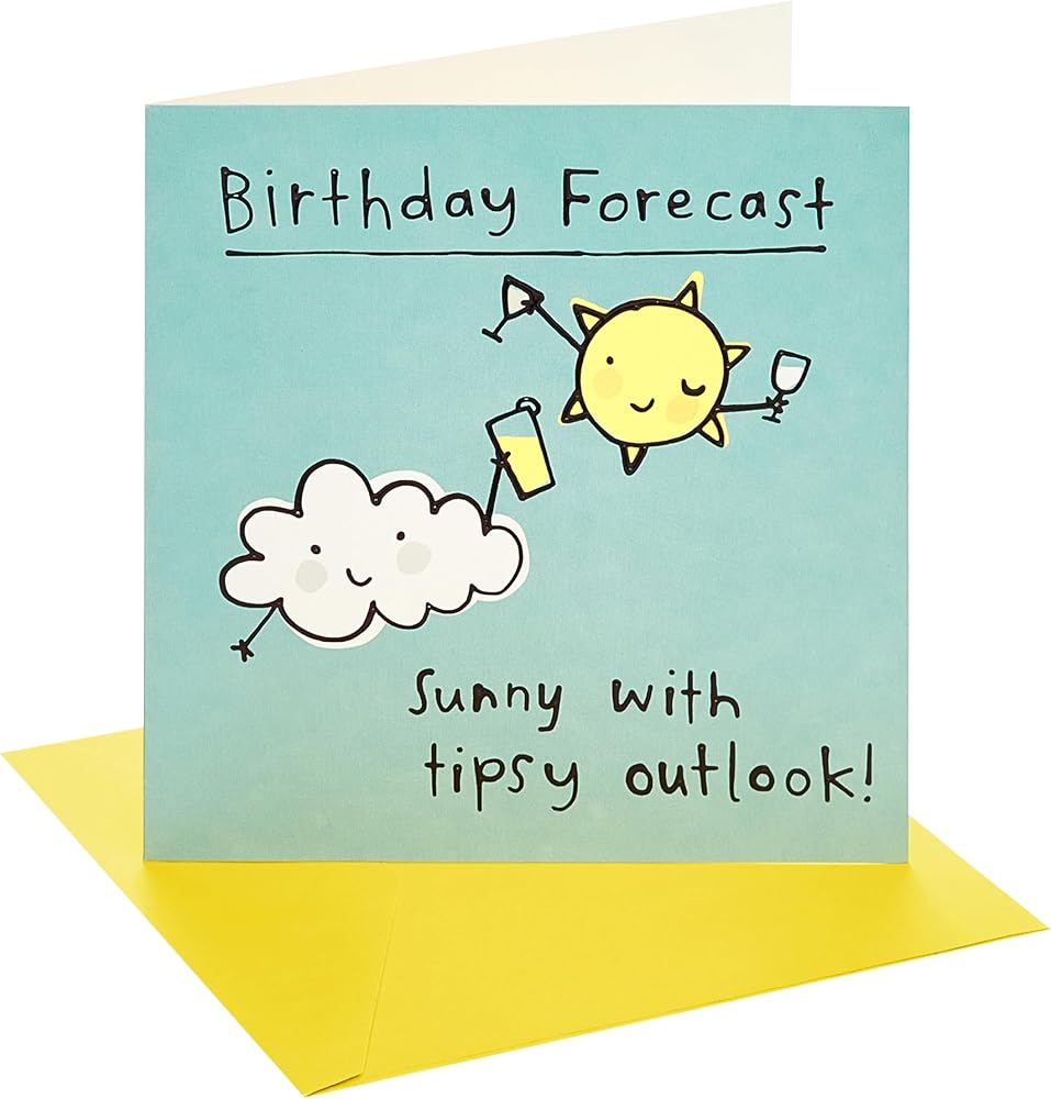 Benny Forecast Weather Design Birthday Card