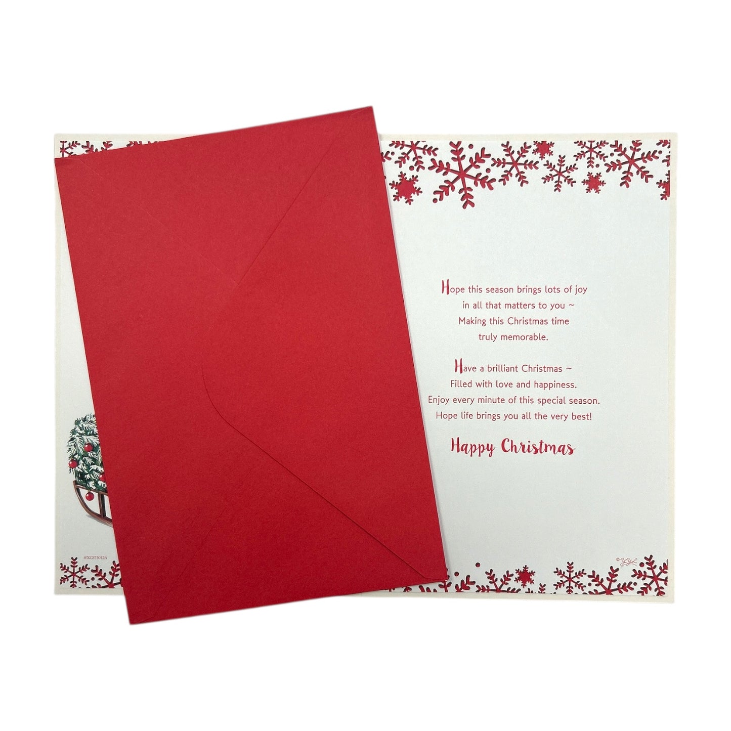 For Partner Holiday Cheer & Togetherness Christmas Wishes Card