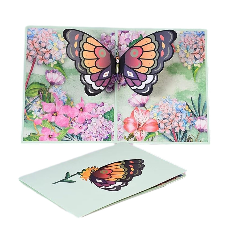 Majestic Butterfly 3D Pop Up Greeting Card - Mother's Day Birthday