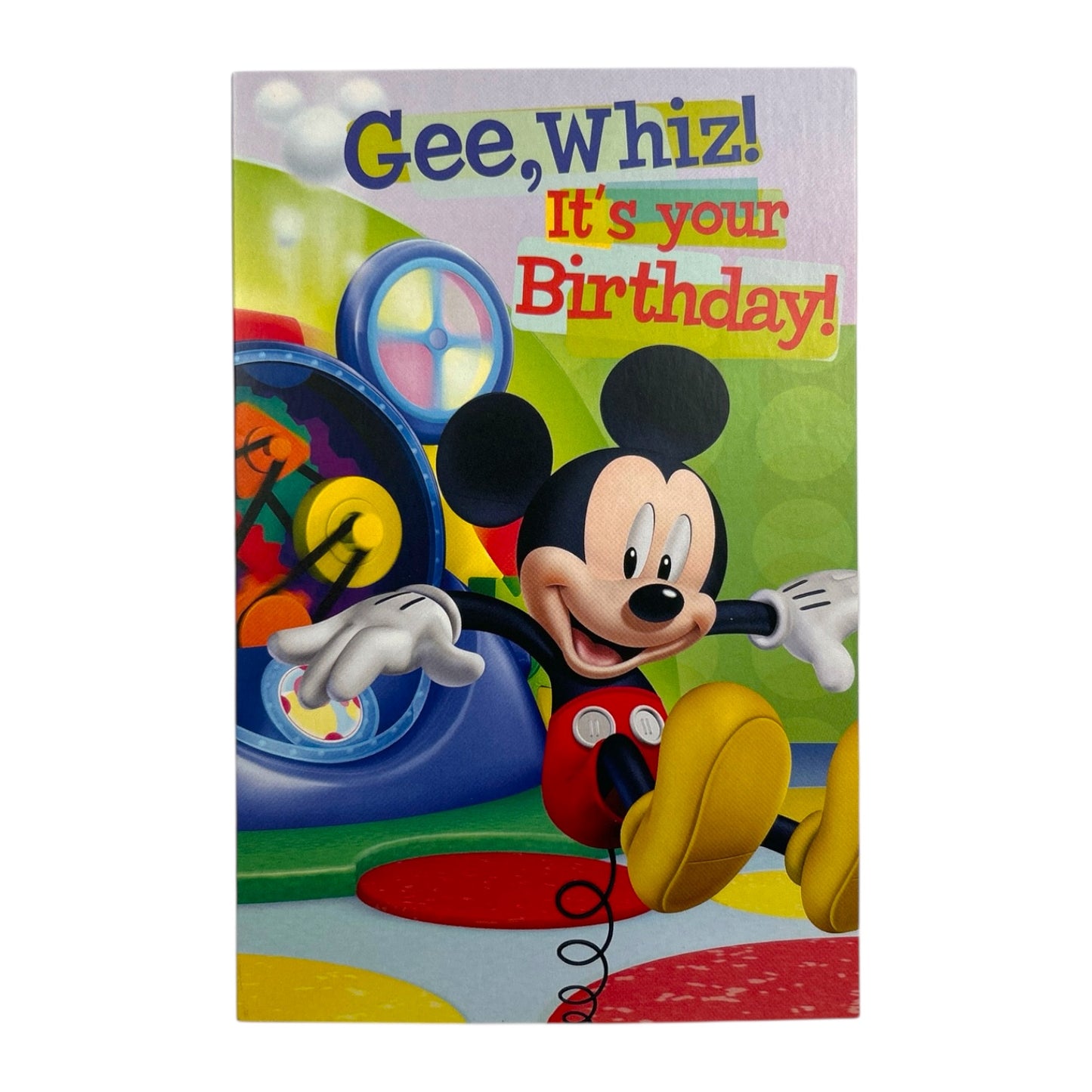 Mickey Mouse Playful Expressions Gee, Whiz! It's Your Birthday! Greeting Card