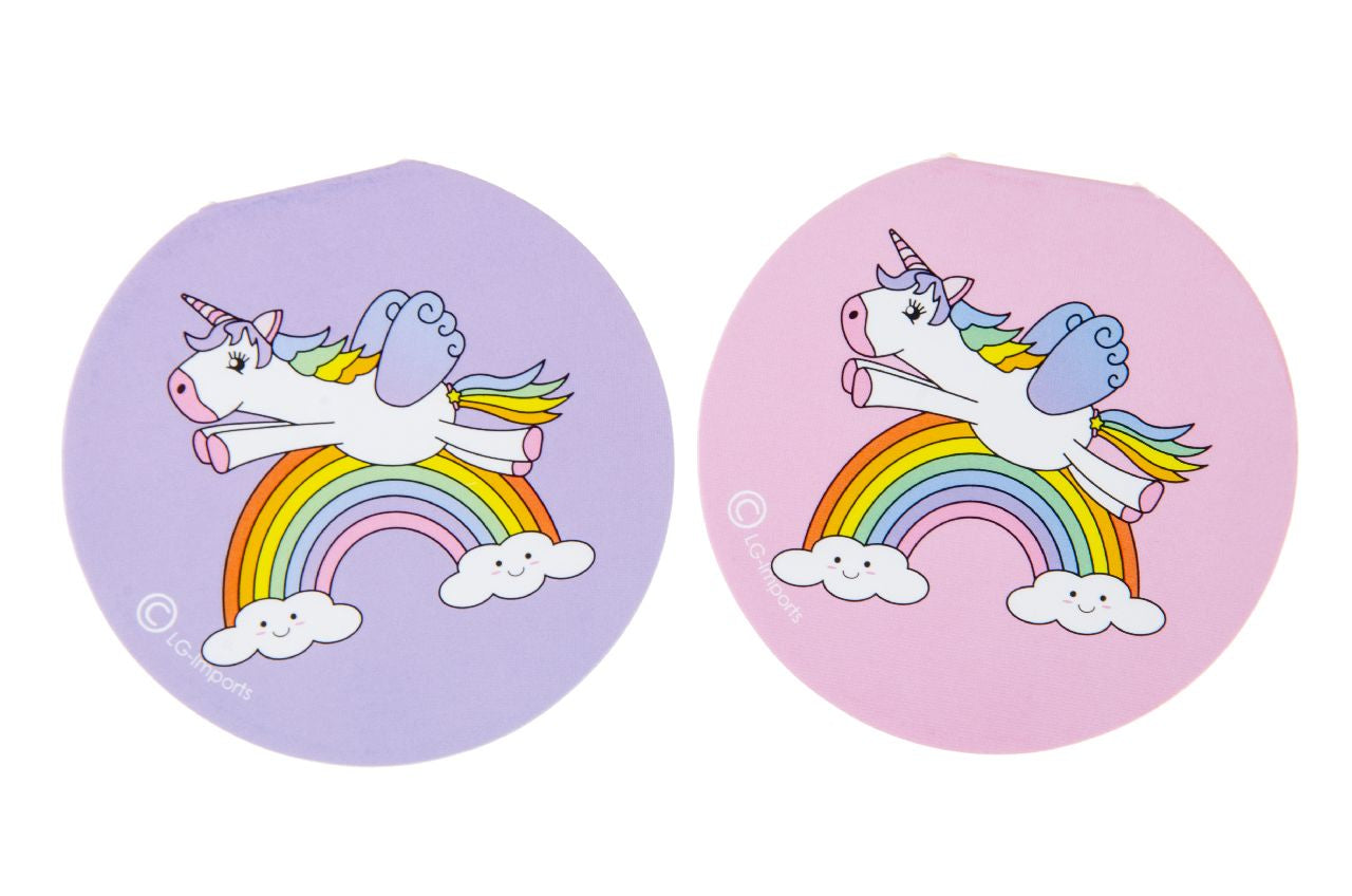Pack of 12 Round Unicorn Design Notebook 8cm