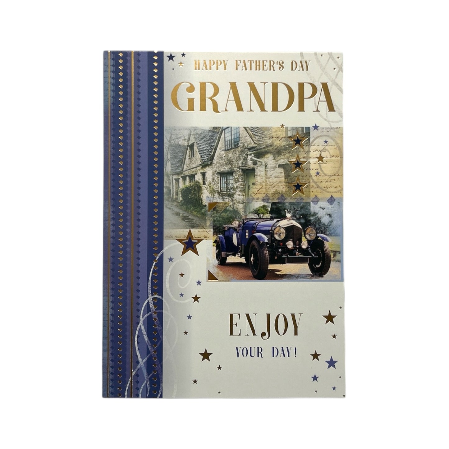 For Grandpa Vintage Style Photographic Card Design Father's Day Card