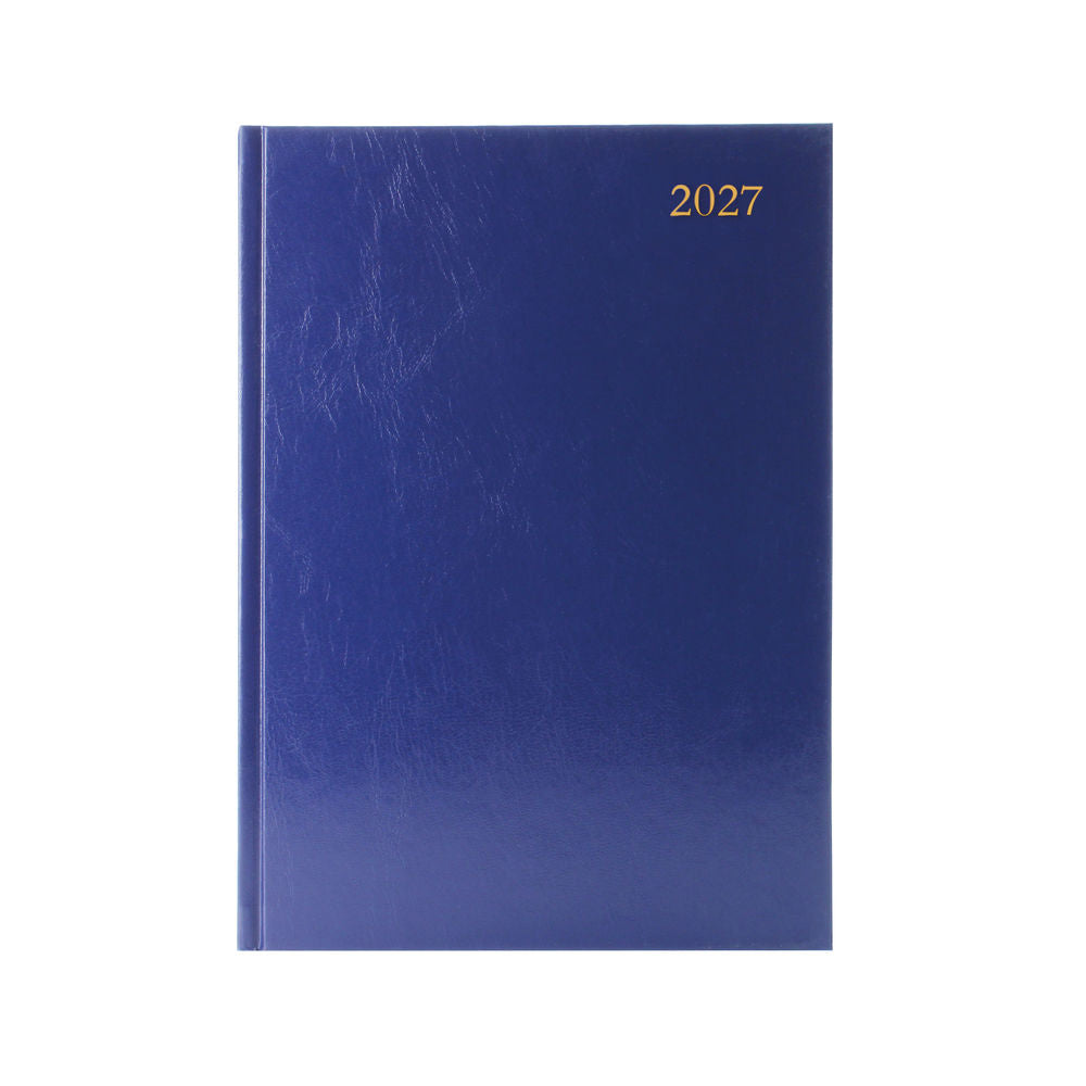 2027 A4 Day Per Page Appointments Blue Desk Diary KFA41ABU27