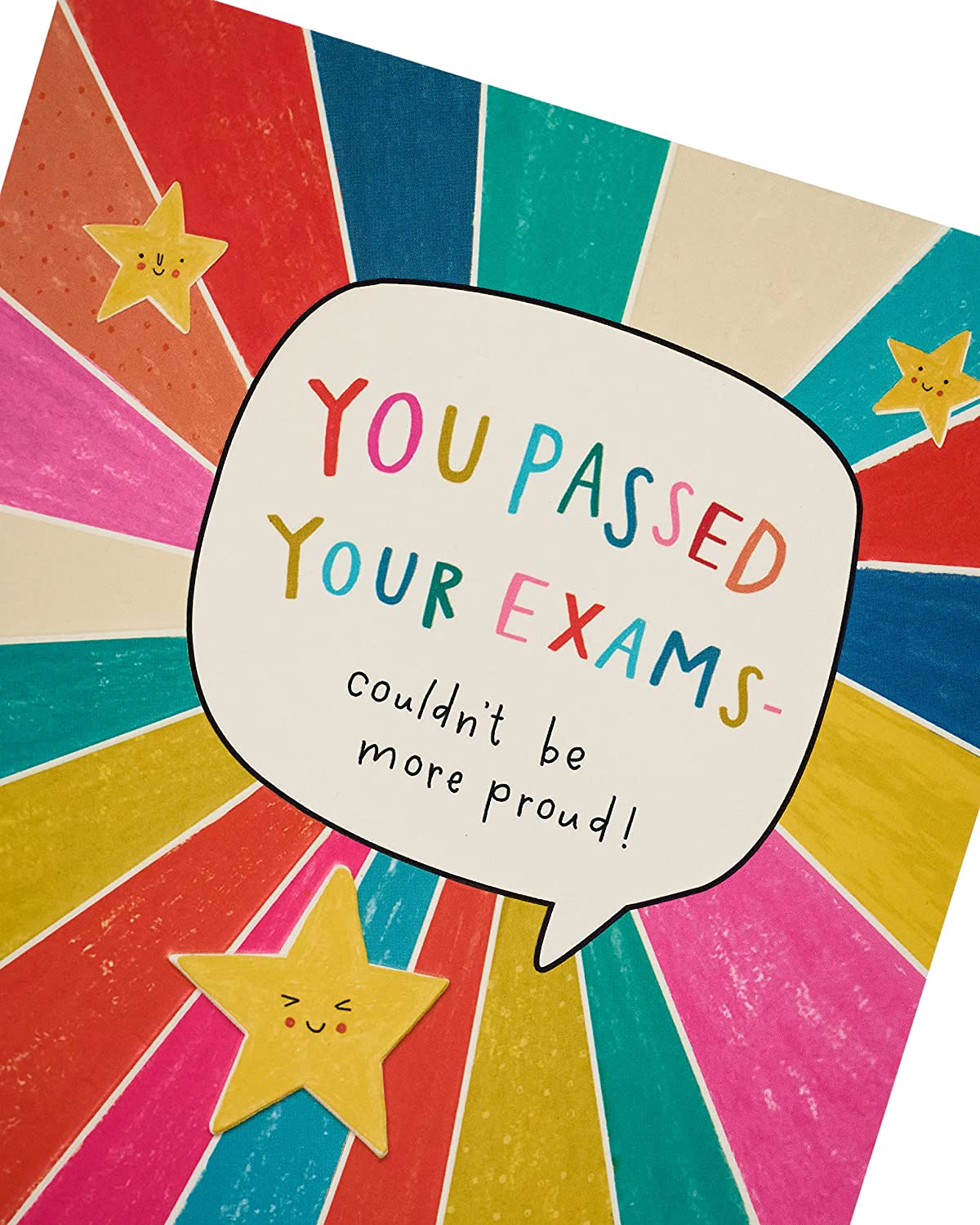 Rainbow Design Exams Pass Congratulations Card