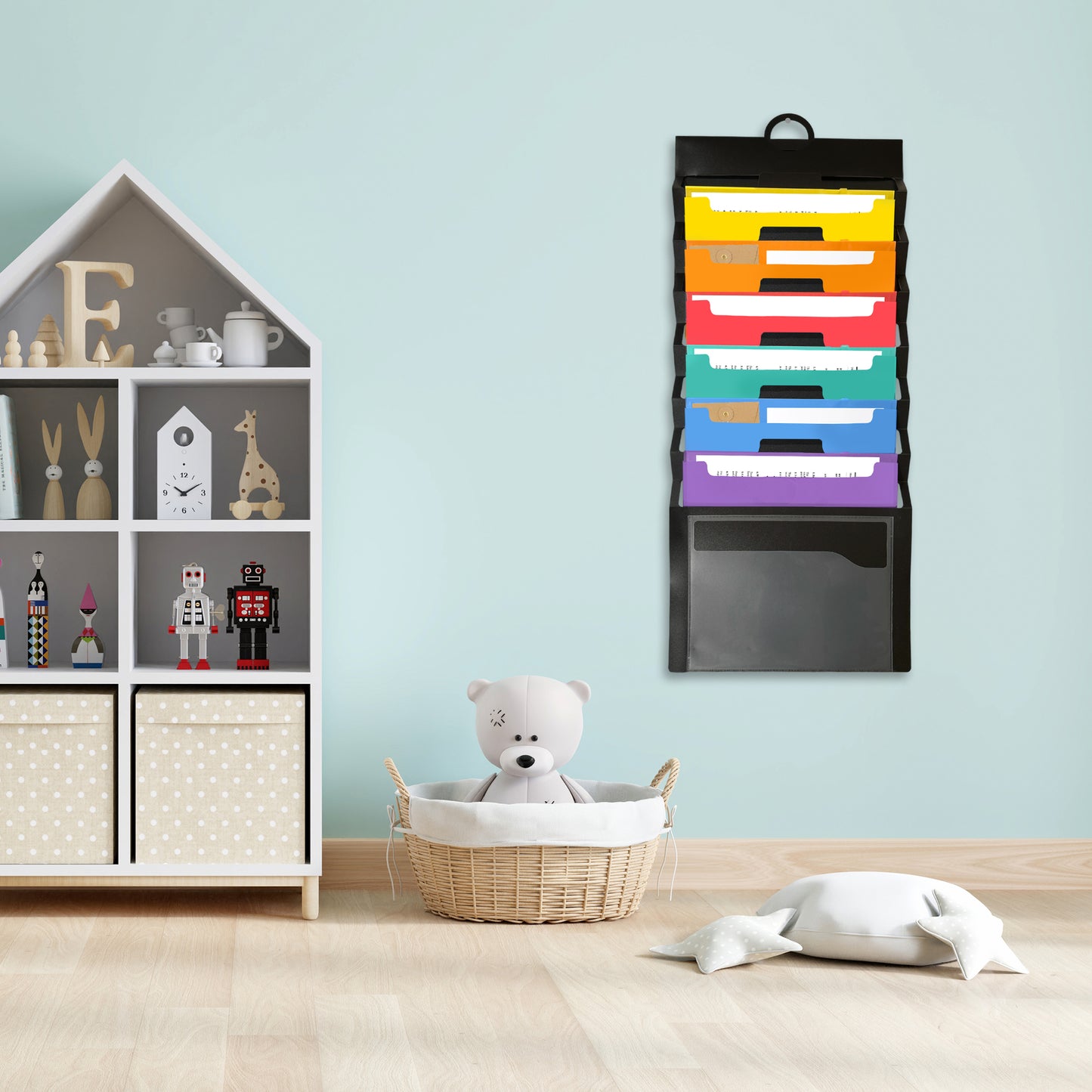 A4 6 Pocket Cascading Wall Organiser by Janrax