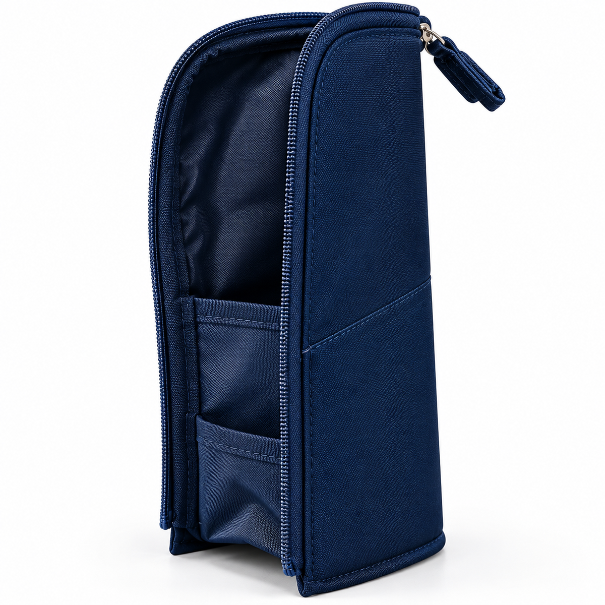 Pack of 6 Blue Standing Zip Pencil Cases 19.5 x 5 x 9cm