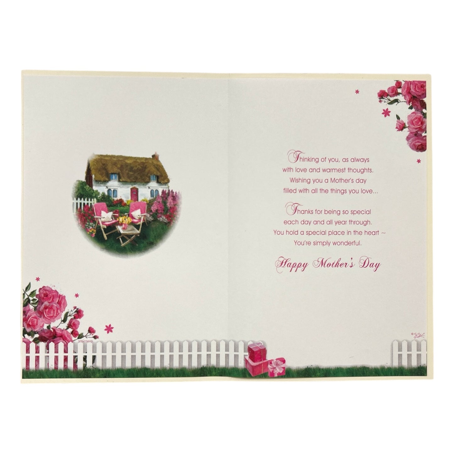 To A Special Mum Beautiful House Floral Design Mother's Day Card