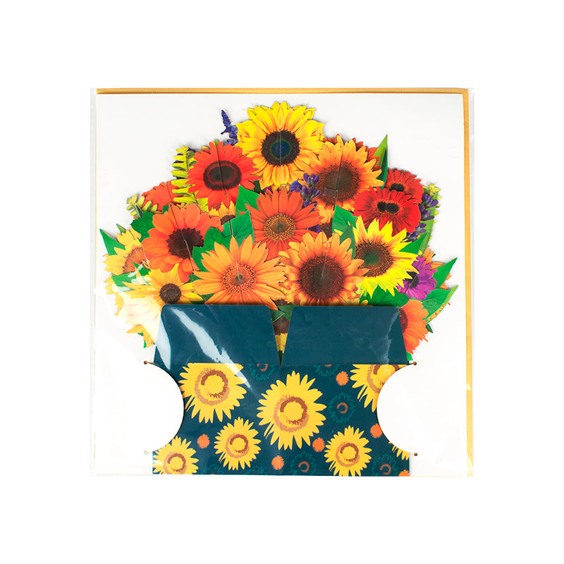 Bloom Box Sunflower Radiance 3D Pop Up Greeting Card