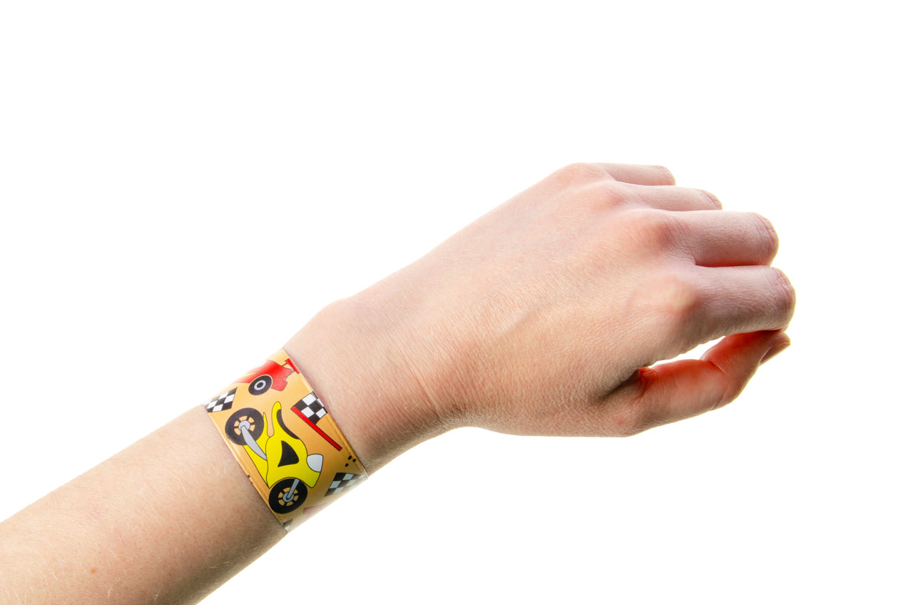 Pack of 36 Vehicles Snap Bracelets
