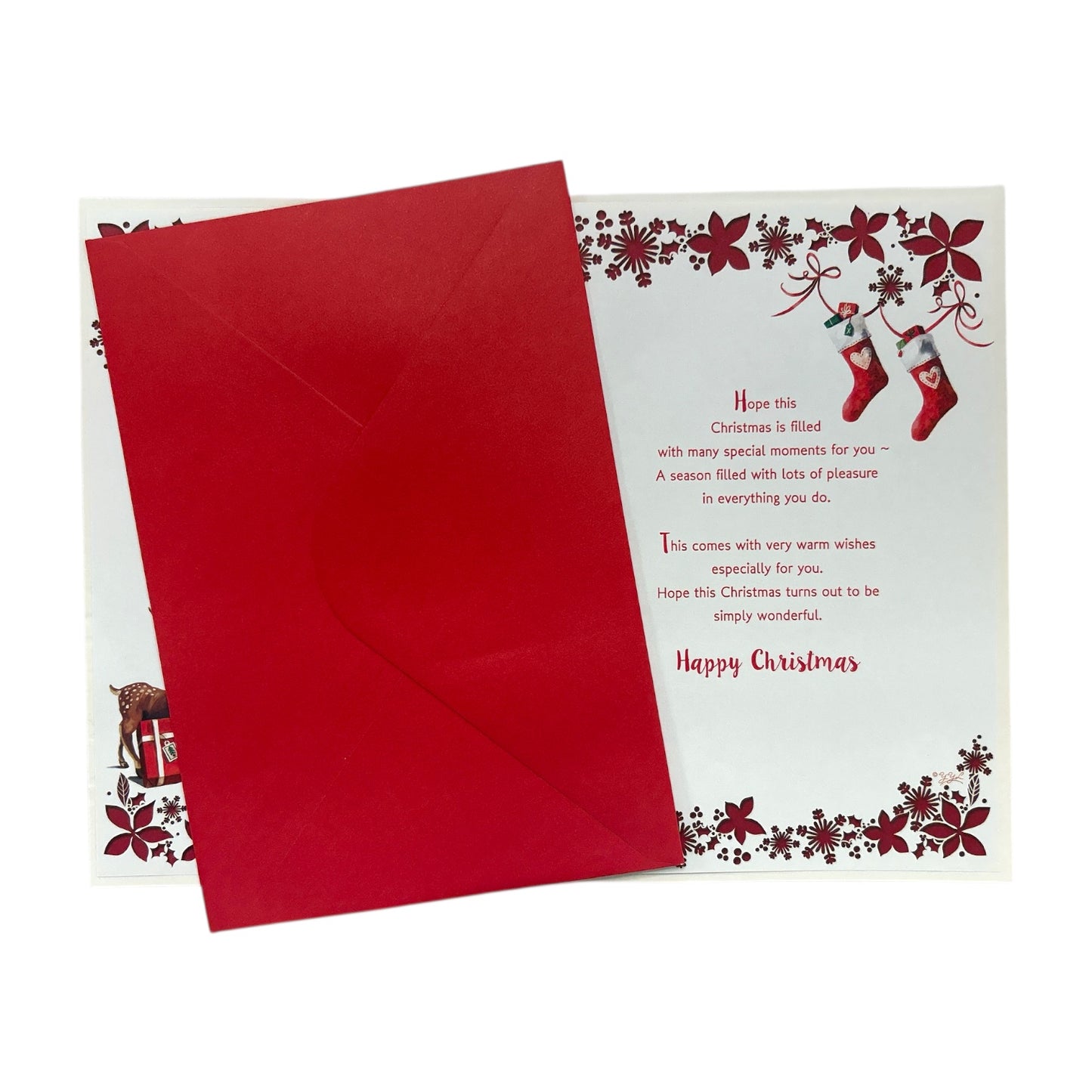 To a Special Brother and Partner Floral Design Christmas Card