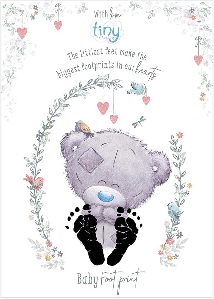 Me to You Tiny Tatty Teddy Baby Safe Footprint Gift Set Official Collection