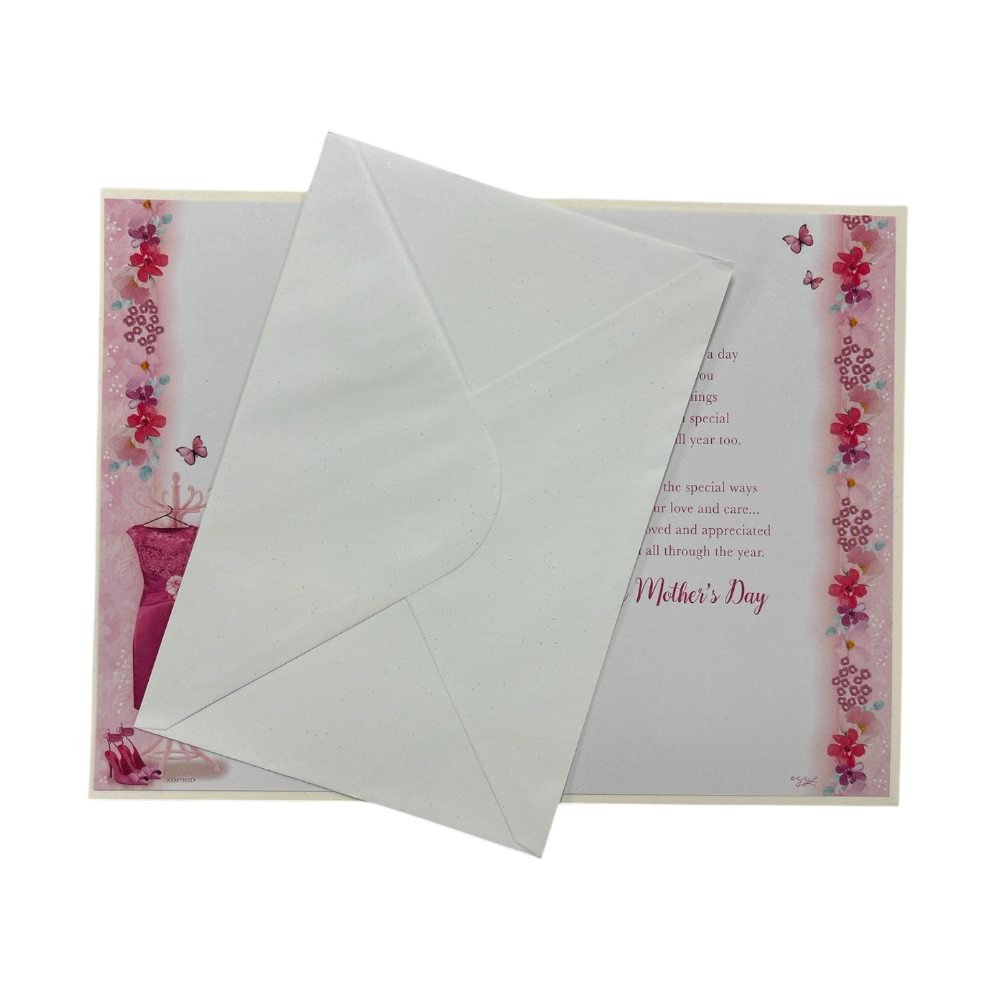 To My Partner Beautiful Pink Dress Design Mother's Day Card