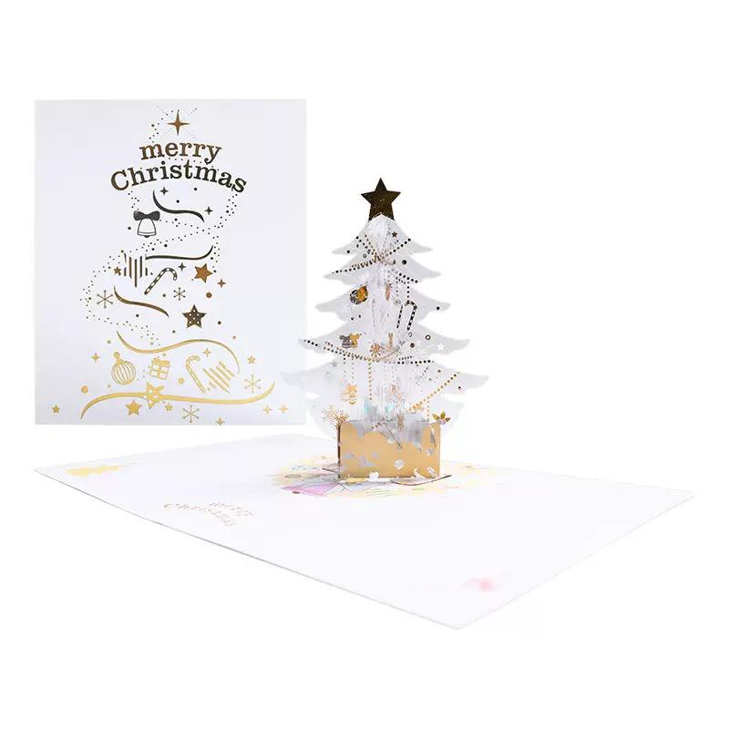 Season’s Sparkle Crystal Tree 3D Pop Up Christmas Card