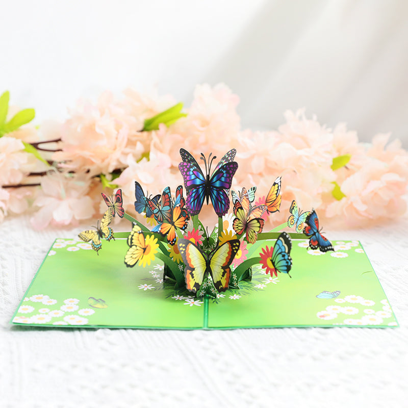 Butterfly Meadow 3D Pop Up Greeting Card - Birthday Mother's Day